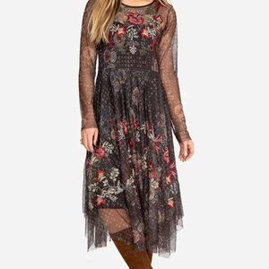Johnny Was Maude Mesh Dress ( Slip ) sz L